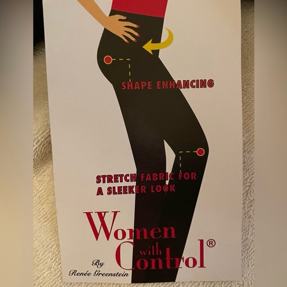 NWOT Women with Control shape enhancing pants, size medium tall in blue - Picture 6 of 7